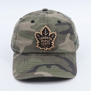 Zephyr Toronto Maple Leafs Hat Mens OSFM Green Camo Cotton Adjustable Dad Cap